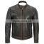 OXFORD HIGHWAY LEATHER MOTORCYCLE JACKET,Mens Sleeve Striped Semi Moto Leather Jacket,Strips Red Motorcycle Leather Jacket