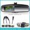 4.3 inch OEM parking sensor rearview mirror with 4 replacement radar detectors with backup display made by GERMID