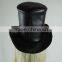 Leather black tall hat magic top hat halloween party prop
