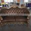 luxury antique wooden sofa furniture, golden finished carved wood sofa