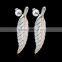 Separations Color Wing Pendant Stud Earrings Silver Plated Earring Cooper Alloy Jewelry