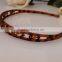 1.5cm headbands for long hair No-slip Effortless hair band Wide brown Black Plastic Wavy Trim Hair Hoop Headband for Ladies