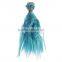 ombre color Kinky curl sythetic hair piece for doll wig