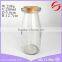 200ml glass milk bottles with cork lid