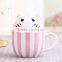 Best sellers 2017 Christmas day for children gift Cute cartoon porcelain coffee mugs with gift box packing wholesale