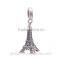 Eiffel Tower Om Charms Wholesale European Charm Bracelet Necklace 100% Real 925 Sterling Silver S167 Vintage