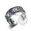 925 solid sterling silver vintage style Korean antiqued silver steam punk ring fashion women jewelry 6240037