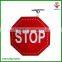traffic safety LED flash solar warning sign