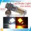 3157 auto led light white& amber 4014 60SMD the third brake light led car turning