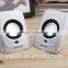 2.0-ch active type audio speaker with CE,FCC,ROHS and appearance patent