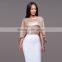 Bonvatt Sexy two color sequins small shawl shirt nightclubs for women