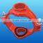 OEM Grey iron & ductile iron cast Factory price pipe coupling grooved/mechanical joint outlet and grooved fittings