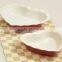 Hear-shape Ceramic Baking Dish Tray,Ceramic Baking Pan With Solid Color,Ceramic Bakeware Casserole
