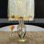 New Design High Quality Modern Crystal Table Lamp With Glaze Flower