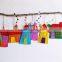 House ornaments Decoration Set of eight Felt House for wall hanging