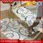 Castle hanging flower pattern no gap natural marble waterjet mosaic floor tiles