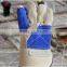 DDSAFETY 2017 Cow Split Leather With Blue Canvas Back Safety Work Gloves