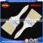 3" wall paint brush wood handle natural synthetic bristle blend filament