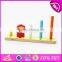 Colorful educational baby stacking toys wooden animal blocks W13D113