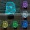 7 Color Change 3D illusion led lamp Touch Switch Table Lamp LED Night Light for decoration