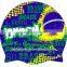 Brazil national flag swim cap swimming cap for world cup