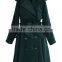 2014 winter storm flap Self-tie Belted Wool Blend Coat ,cold winter outside wear ,Double breasted wool coat