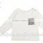 wholesale soft cotton 0-2years infant Toddler shirts long sleeve white t-shirt