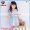 Hot sale baby handmade smocked dress cotton linen girl's dress
