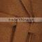 Wholesale Ladies Apparel Detachable Waist Tie Brown Wool Felt Coat(DQE0379C)