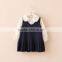 Wholesale Baby Girl Boutique Clothing Sets White Shirts and Dress 2 Piece