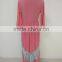 Family matching clothing pink lace splice dress