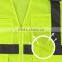 2017 reflective vest 3m tapes yellow safety vest