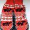 Kids anti slip moccasin slipper sock