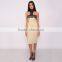 Lace High Neck Midi Dress Party Dress