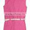 Organic Cotton Collar Jumpsuit With Printed Belt