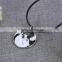 high end metal enamel yin yang cat necklace black and white animal pendant necklace for couple