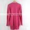 High Quality plain knit Deep V Neck 100% Cashmere Women Sweater