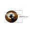 Glass Dome Seals Cabochons Round Flatback Black & Orange Cat Moon Bat Pattern Transparent 20mm Dia