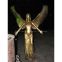 light green bronze angel figurine with two big wings