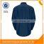 Mens Workwear Button-front Navy Blue 4.5oz Nomex Long Sleeve Safety Work Shirt