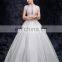 high neck Taffeta dress necklace wedding dress bridal gown evening dress