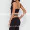 New Style Black Halter Neck Customized Logo Adult Bodysuit