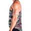 keep men cool curved wholesale camo tank top