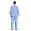 SAR Electronics factory anti-static blue men's labour suits workwear coverall