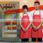 printed bib apron with custom logo for Restaurant and Bar and Coffee and Pizza shop