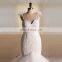 Luxury bling beads sweet heart bottom tulle wedding dress feathers on the straps