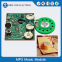 Voice module for greeting card sound module push button recordable sound chip