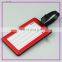 custom printing shape plastic luggage tags loop strap