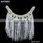 OEM cotton neckline braided neckline collar fringe