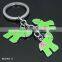Factoy made monkey and bear shape animal key chian rings
